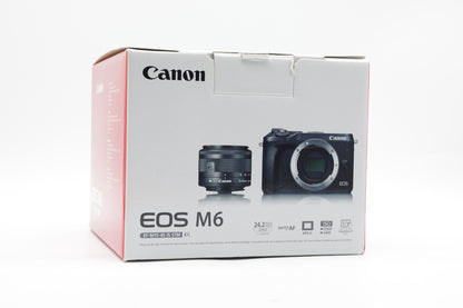 Canon EOS M6 24.2MP Mirrorless Digital Camera Body - Near Mint