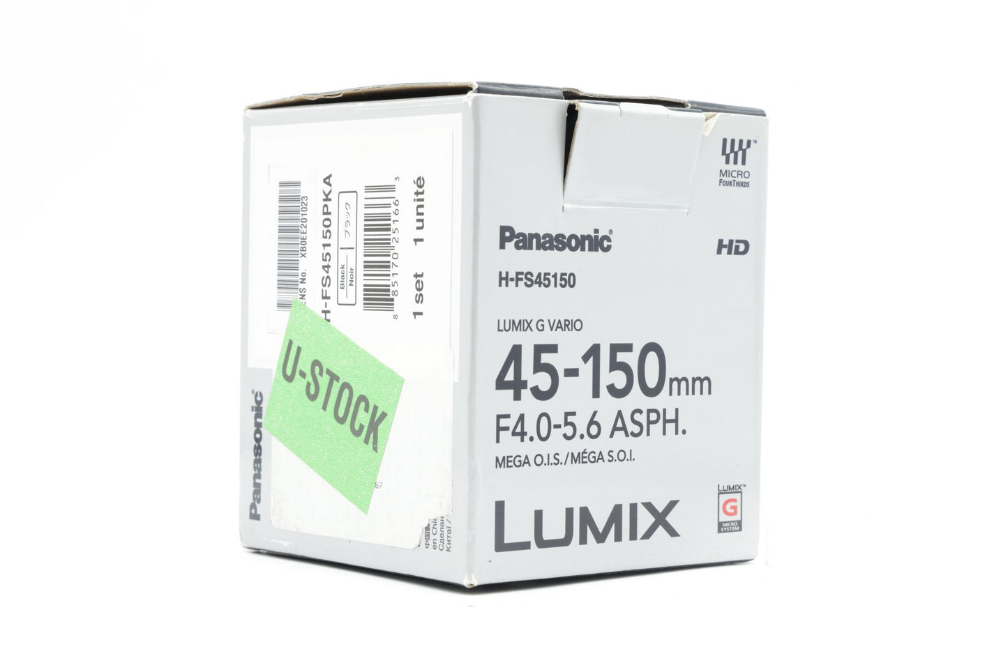 Panasonic Lumix G Vario 45-150mm f/4-5.6 ASPH Mega O.I.S. Lens - Near Mint Minus