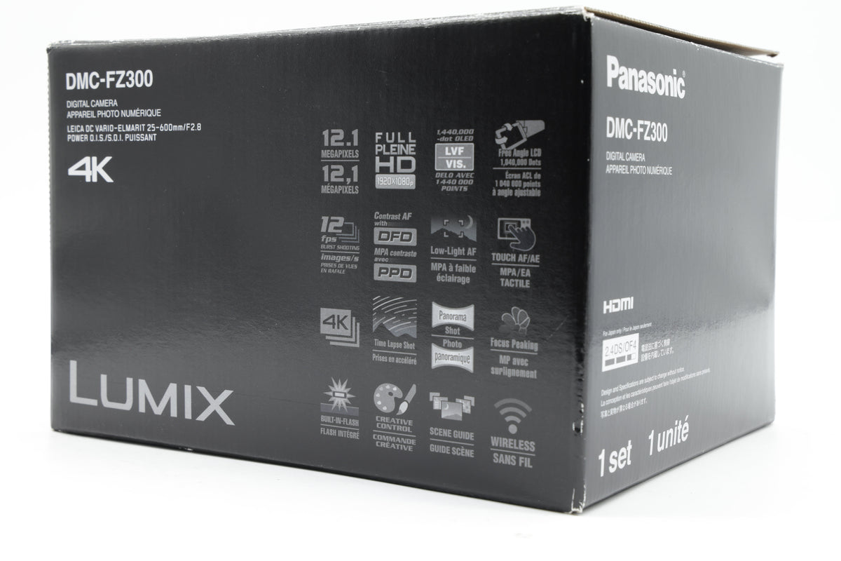 Panasonic Lumix DMC-FZ300 Compact Camera - Excellent Plus - SC: 179