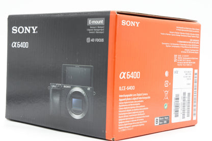 Sony Alpha 6400 Camera Body Only - Near Mint Minus - SC: 1250