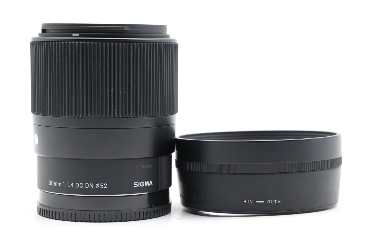 Sigma 30mm F1.4 DC DN Contemporary Lens Sony E Fit - Excellent