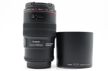 Canon EF 100mm f/2.8L Macro IS USM Lens - Excellent Plus