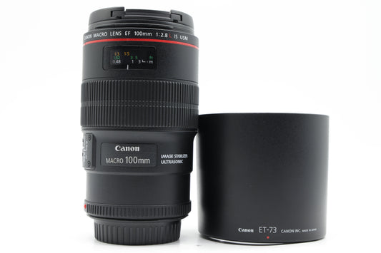 Canon EF 100mm f/2.8L Macro IS USM Lens - Excellent Plus