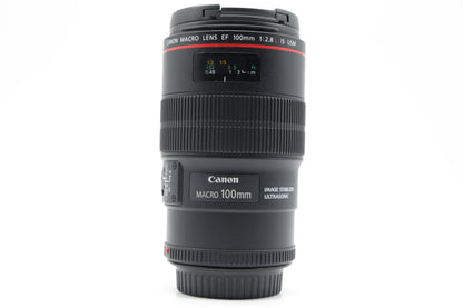 Canon EF 100mm f/2.8L Macro IS USM Lens - Excellent Plus