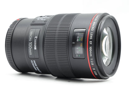 Canon EF 100mm f/2.8L Macro IS USM Lens - Excellent Plus